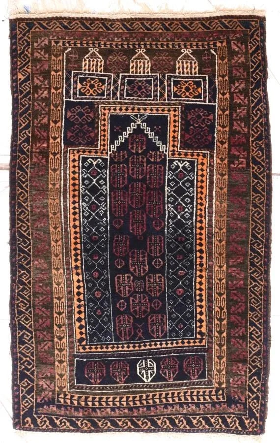 1960s Persian Gabbeh Rug-2'4'' * 2'10'' - 4