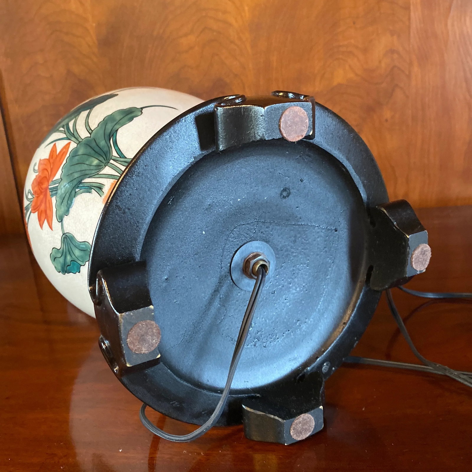 1980s Chinoiserie Ginger Jar Table Lamp - 11
