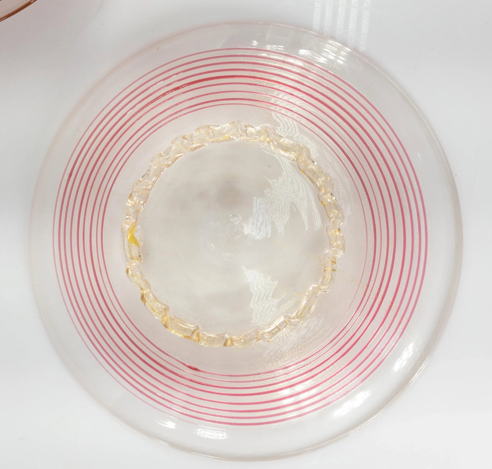 Mid 20th Century Italian Murano Venetian Glass Dinner or Salad Plates - Set of 12 - 3