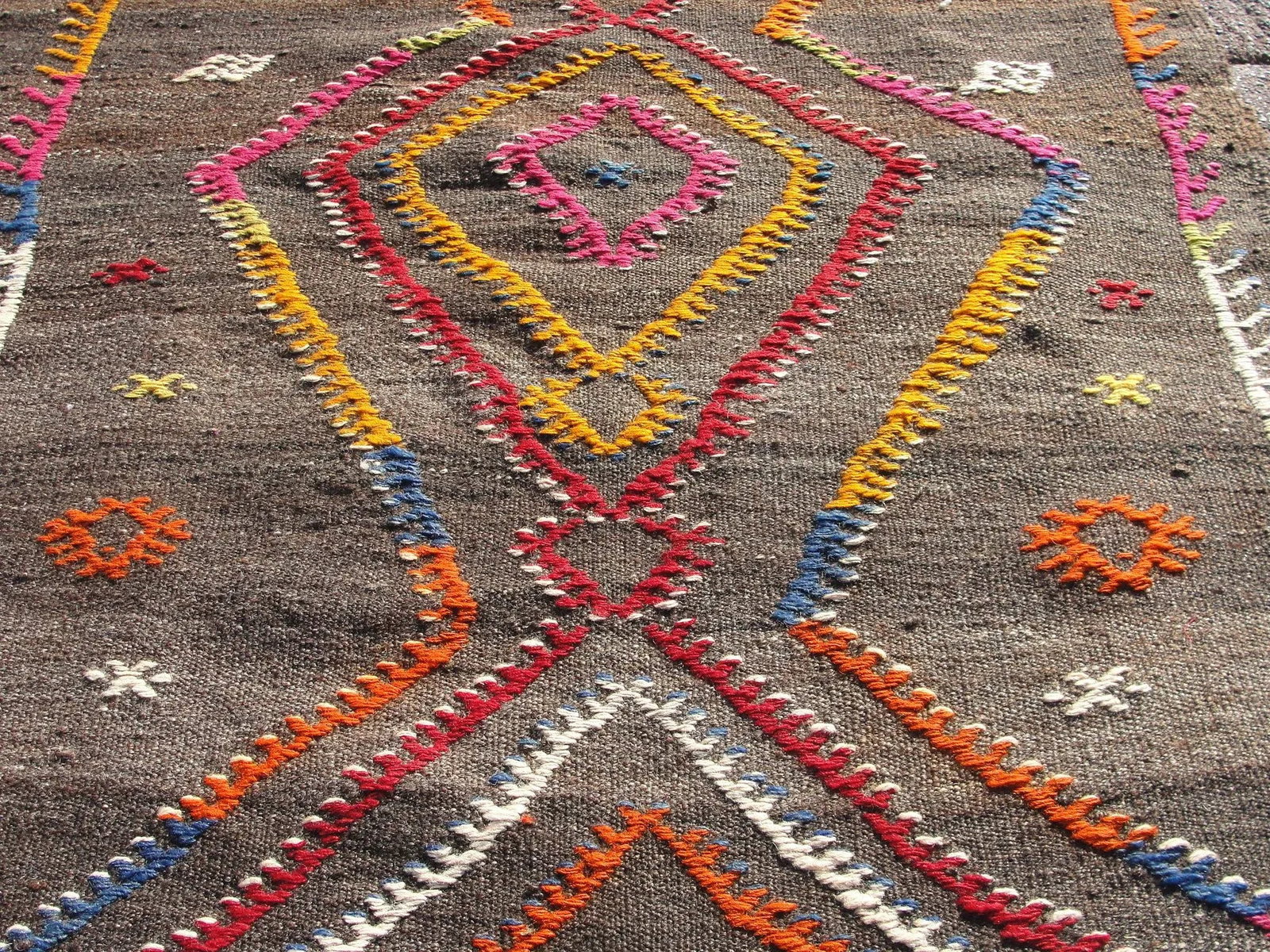 Vintage Turkish Kilim Runner Rug , Area Kilim for Livingroom,Bedroom , - 9