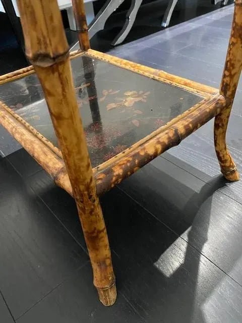 19th Century English Bamboo Chinoiserie Tortoise Shell Magazine Stand - 10