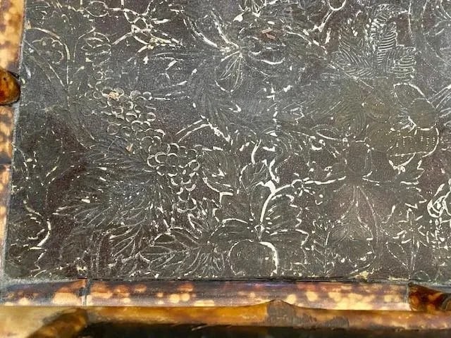 19th Century English Bamboo Chinoiserie Tortoise Shell Magazine Stand - 4