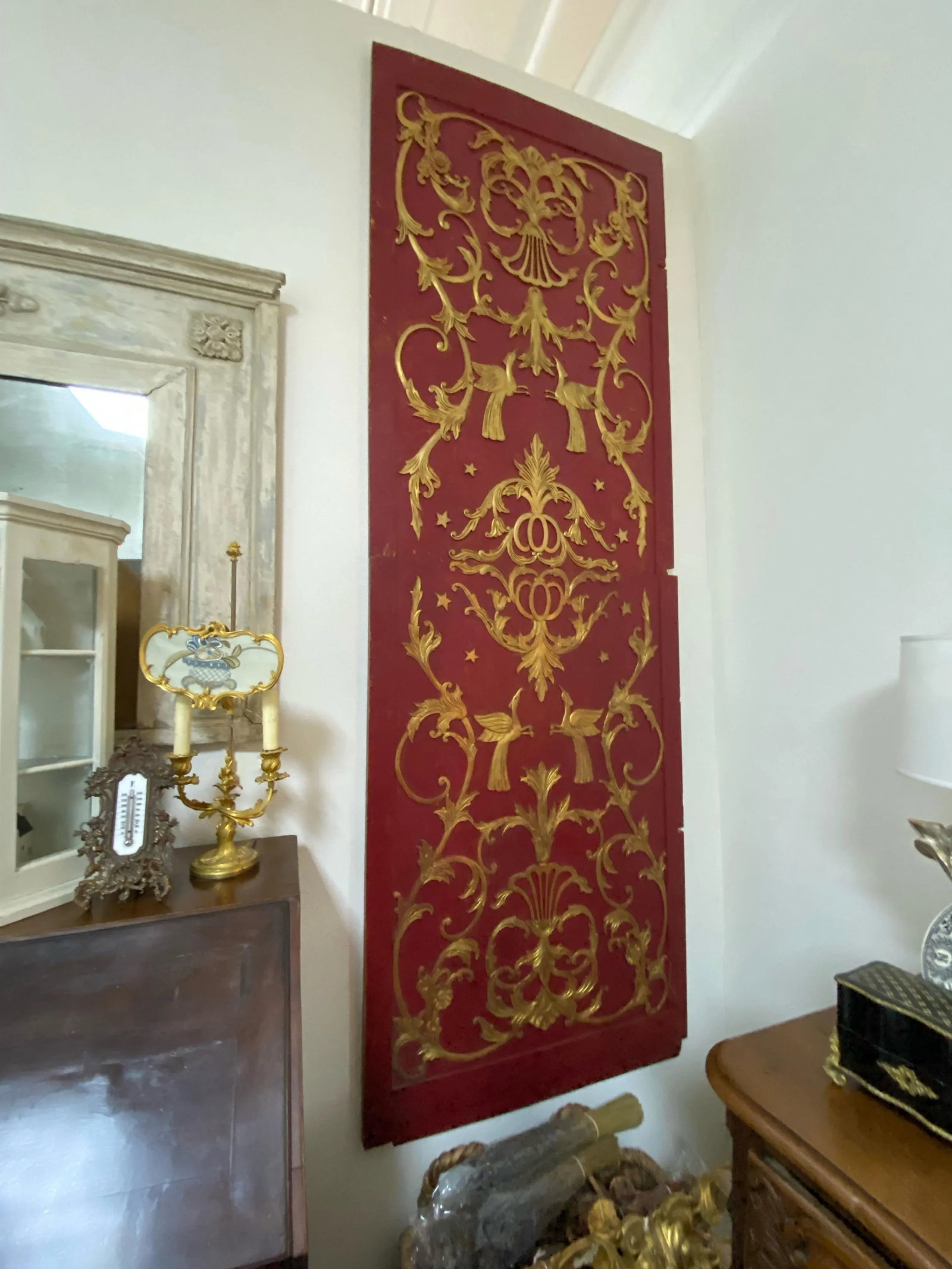 French Antique Chinoiserie Wall Panels - Set of Two - 3