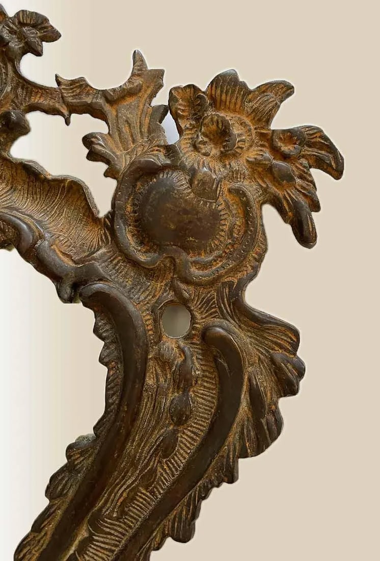 Antique Bronze Wall Sconces - A Pair - 5