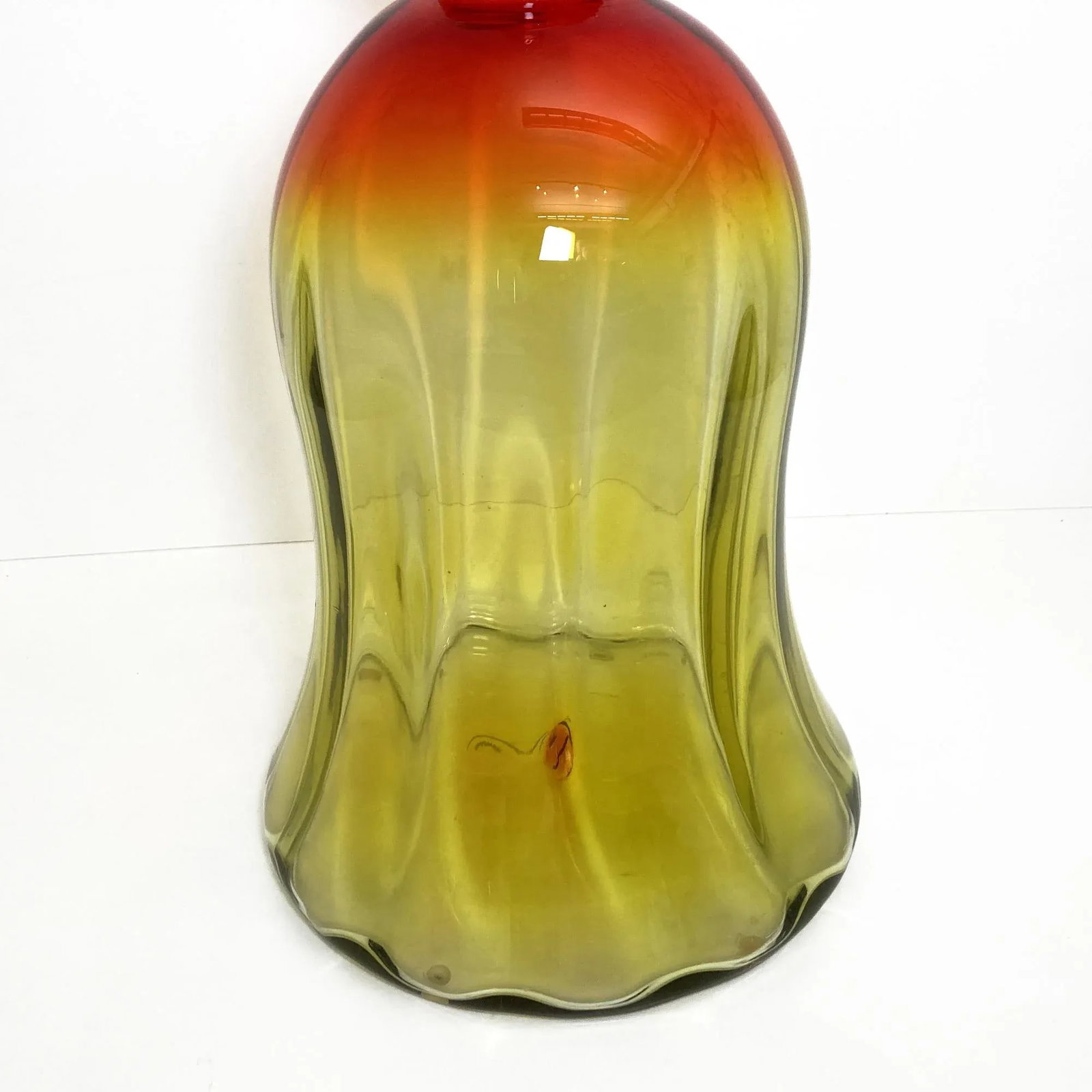 Mid-Century Blenko Amberina Bell Shape Decanter - 10