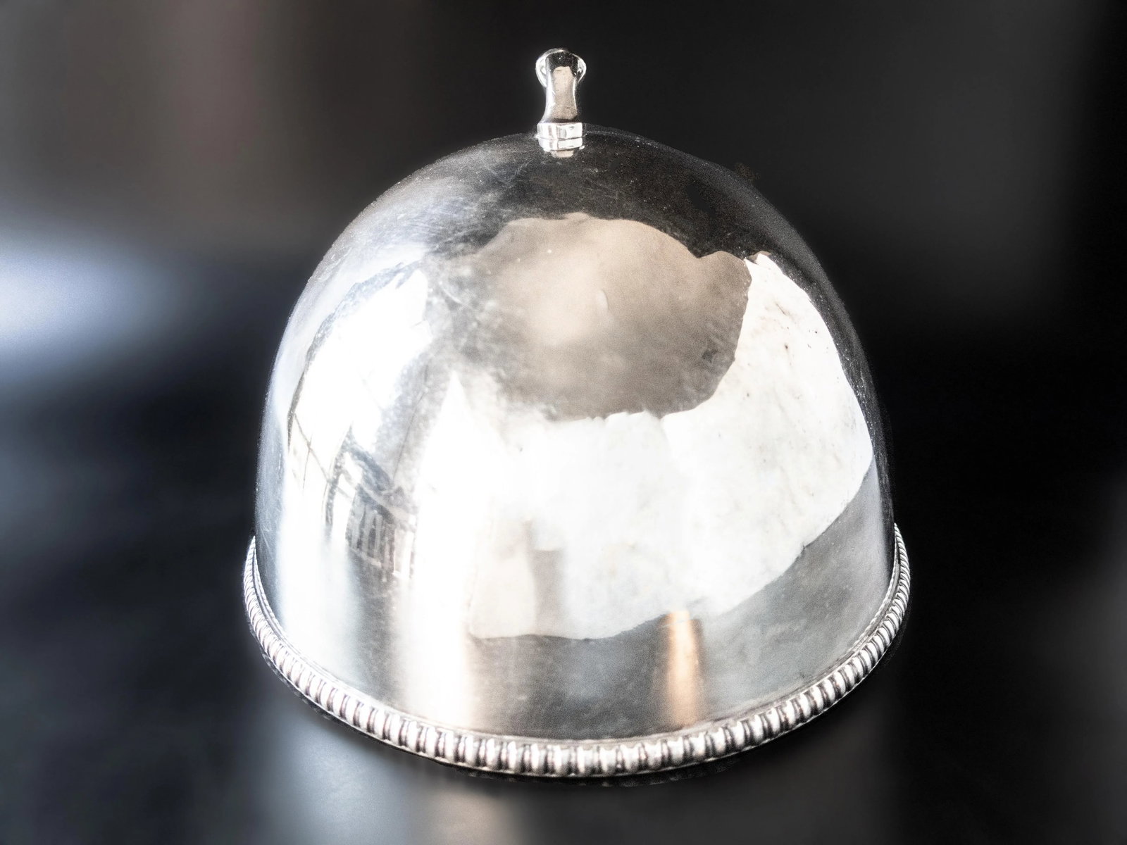 Antique Hotel Metropole Silverplate Meat Dome Food Cloche - 4