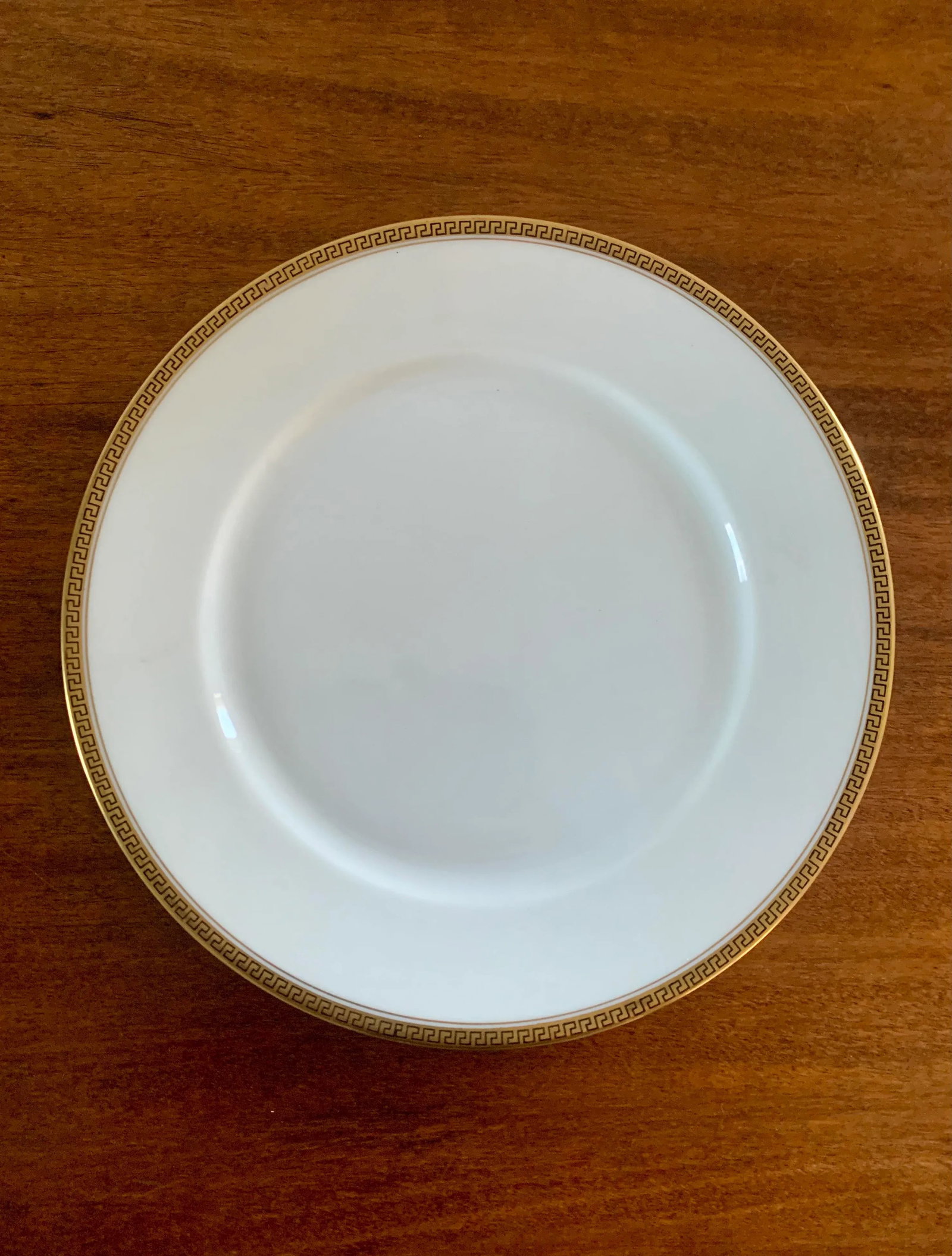 Antique German Greek Key Rimmed Luncheon Plates by Kpm, 1920s - 6