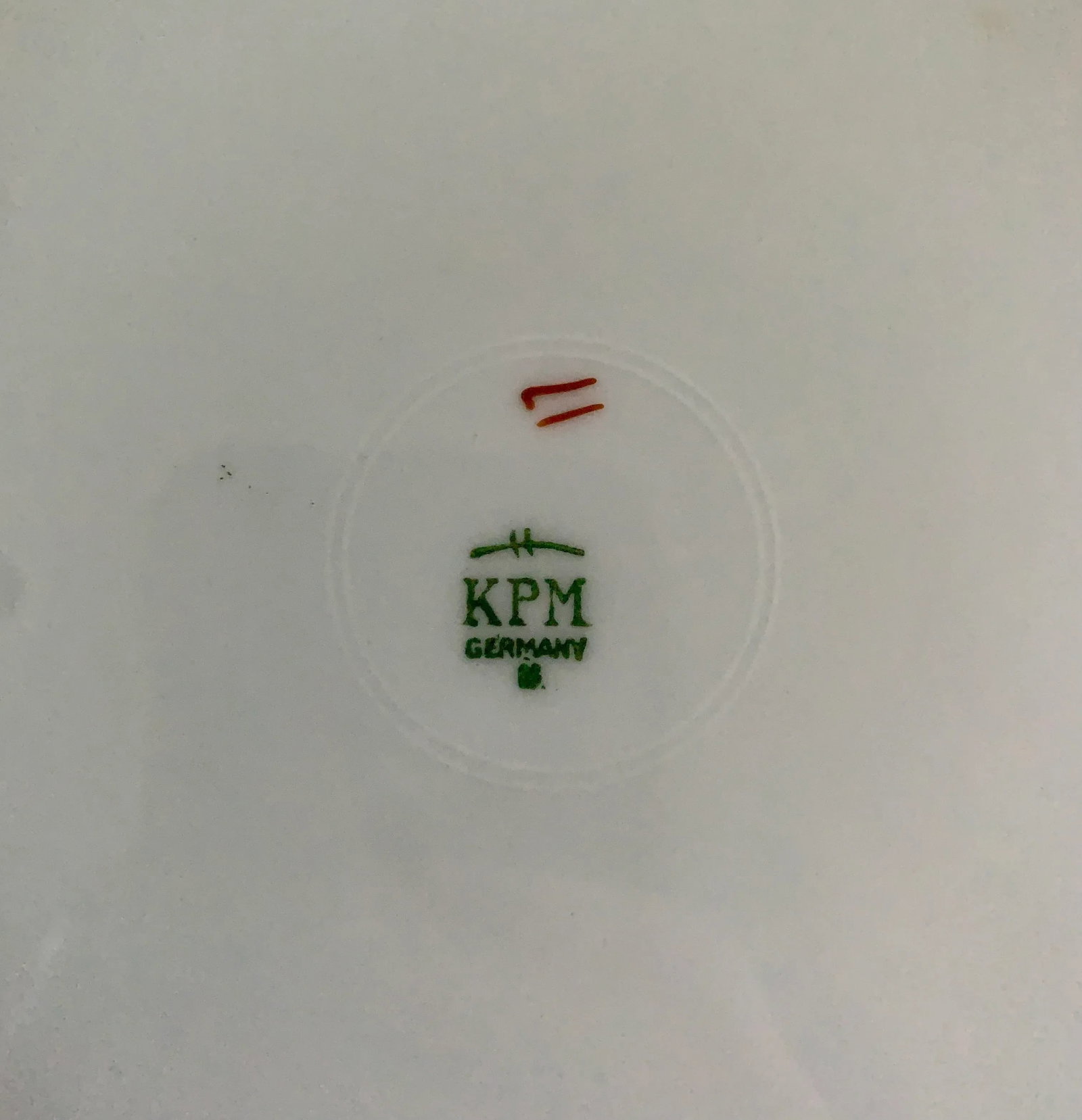 Antique German Greek Key Rimmed Luncheon Plates by Kpm, 1920s - 7