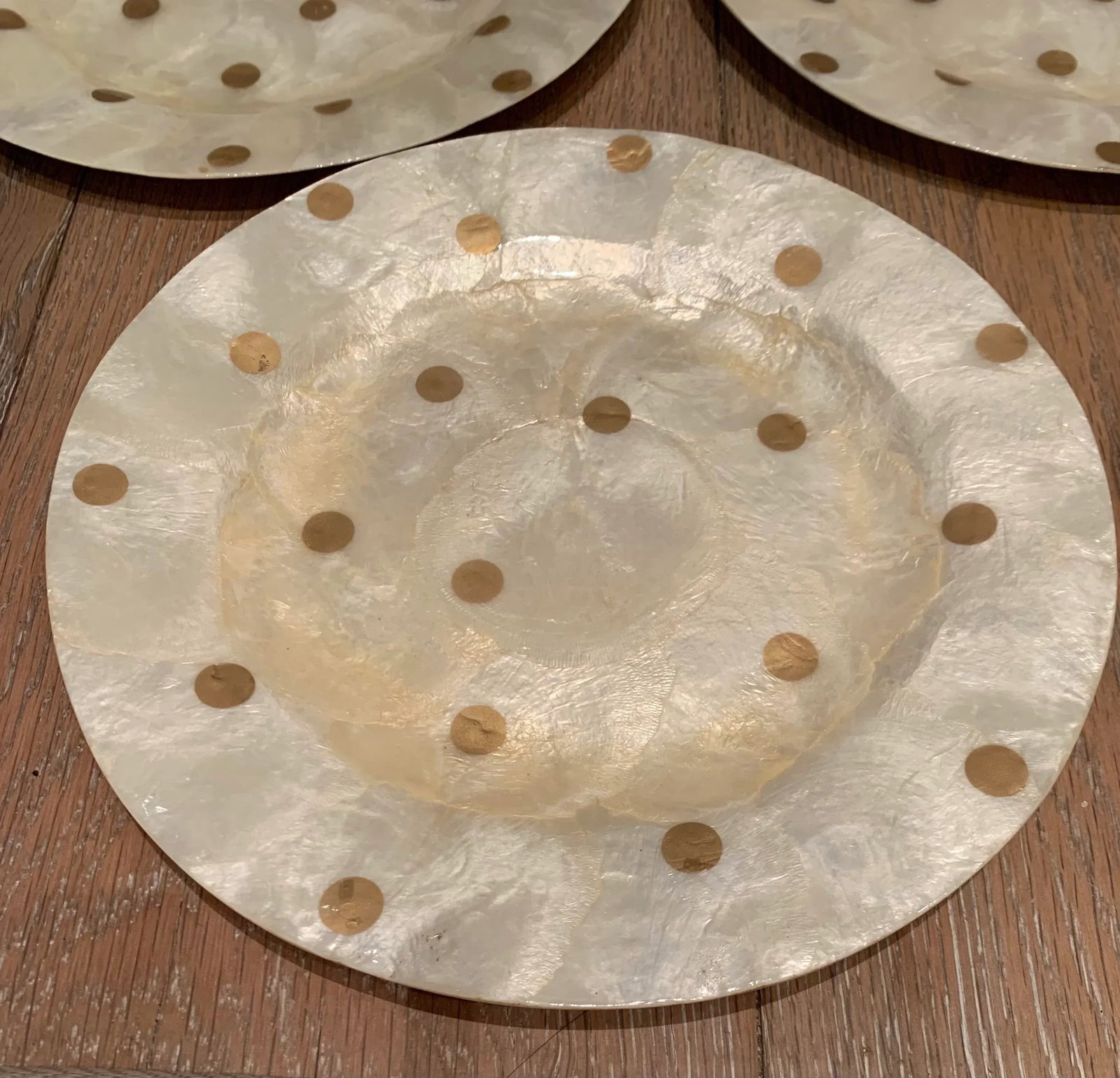 Vintage Capiz Shell Dishes - Set of 8 - 4