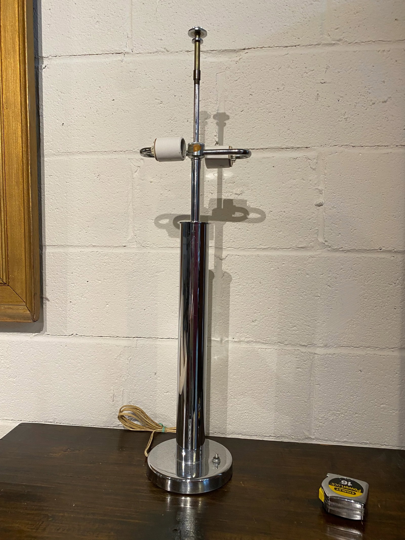 Sonneman Mid-Century Modern Chrome Column Lamp - 9