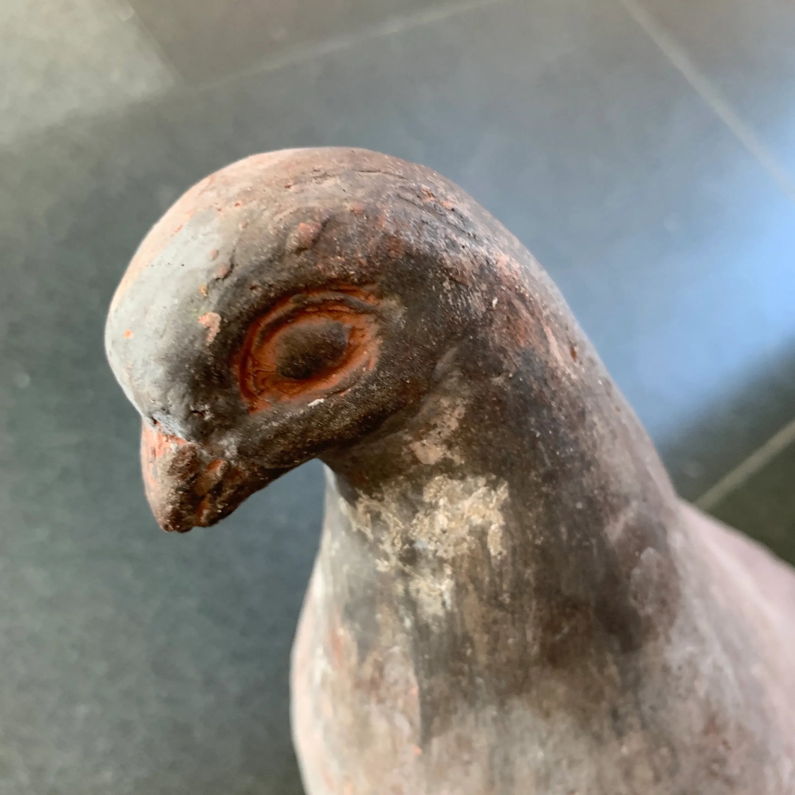 Mid 20th Century Decorative Terra Cotta Pigeon Set - Set of 2 - 5