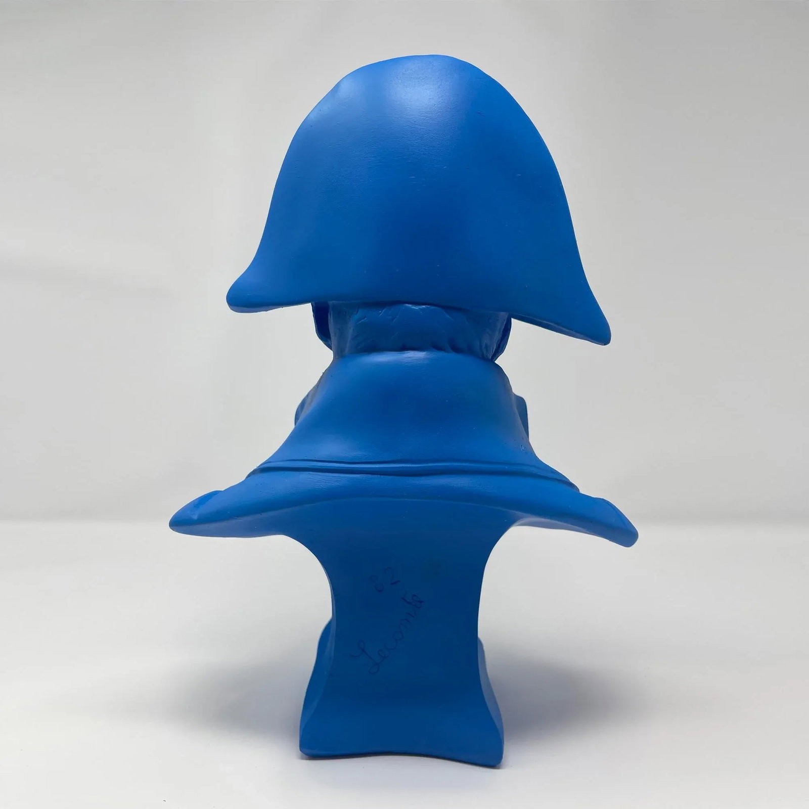 Blue Hand-Painted Bust Sculpture of Emperor Napoleon Bonaparte - 3
