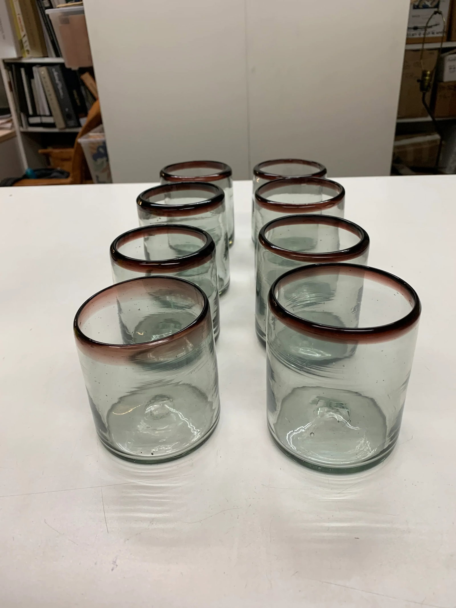 Vintage Mexican Glassware - Set of 8 - 9