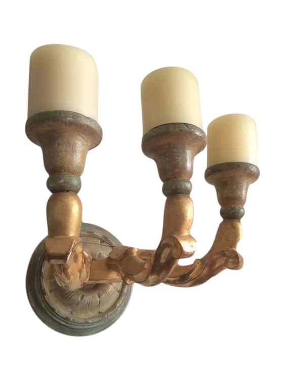 Venetian-Style Wall Sconces - A Pair: I purchased these candle sconces (not electrified) for over $800 at an antique store about ten years' ago even though they're not old. Doing some remodeling so I'm selling them now- The price is for t