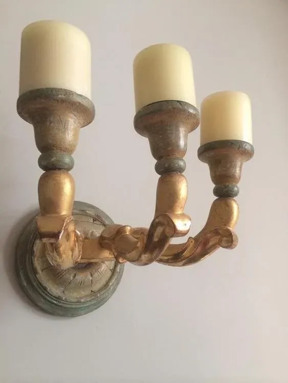 Venetian-Style Wall Sconces - A Pair - 2