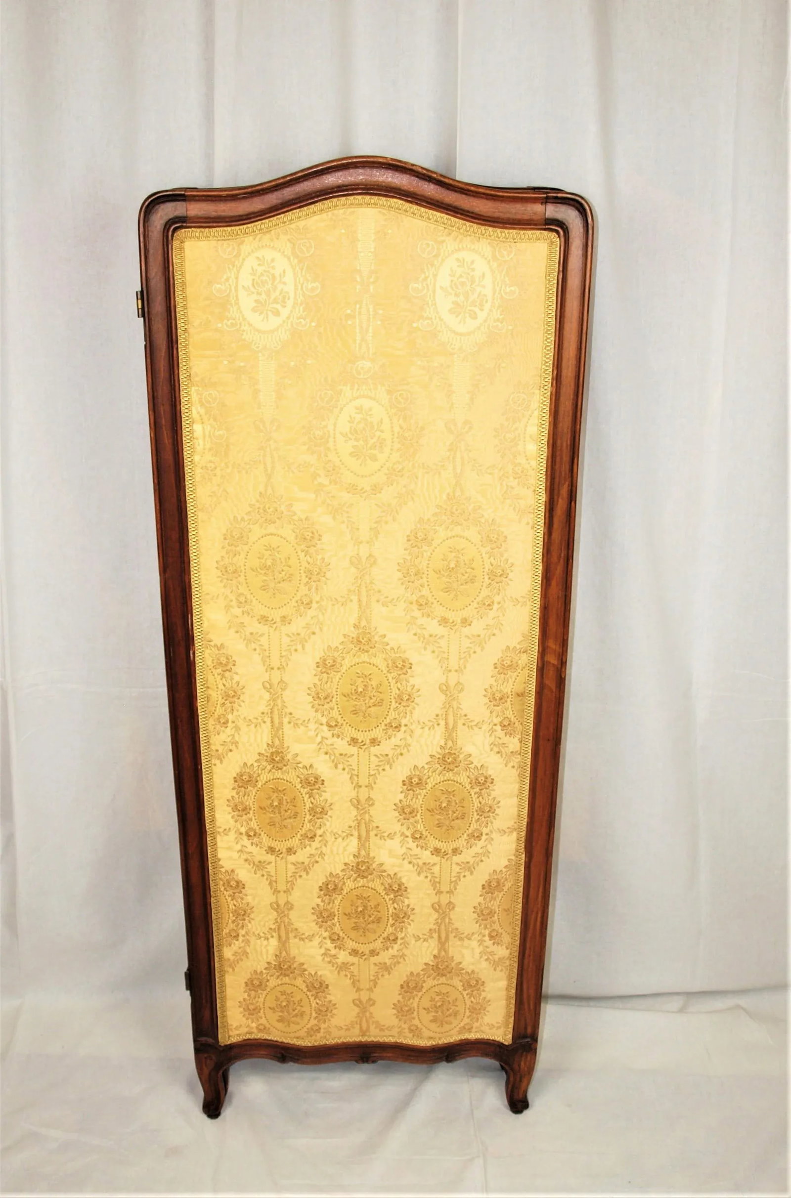 Antique French Three Panel Upholstered Two-Sided Screen - 4