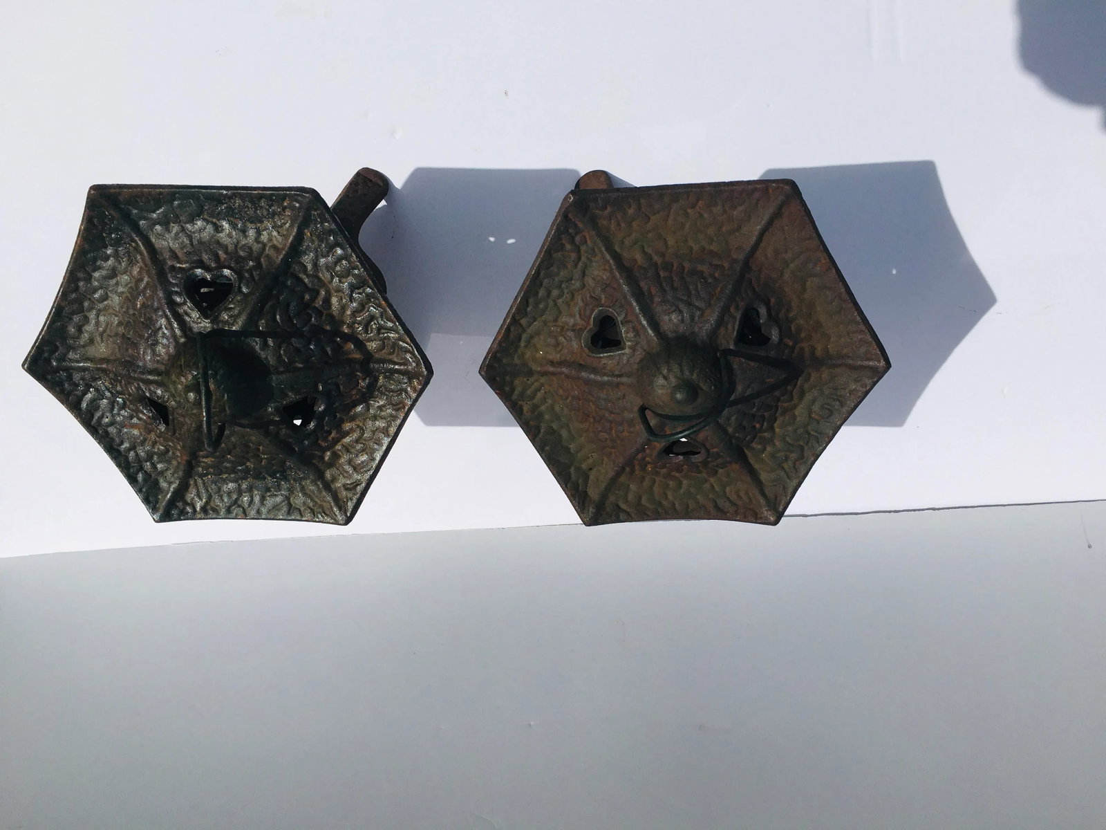 1970s Japanese Iron Garden Lanterns - a Pair - 3