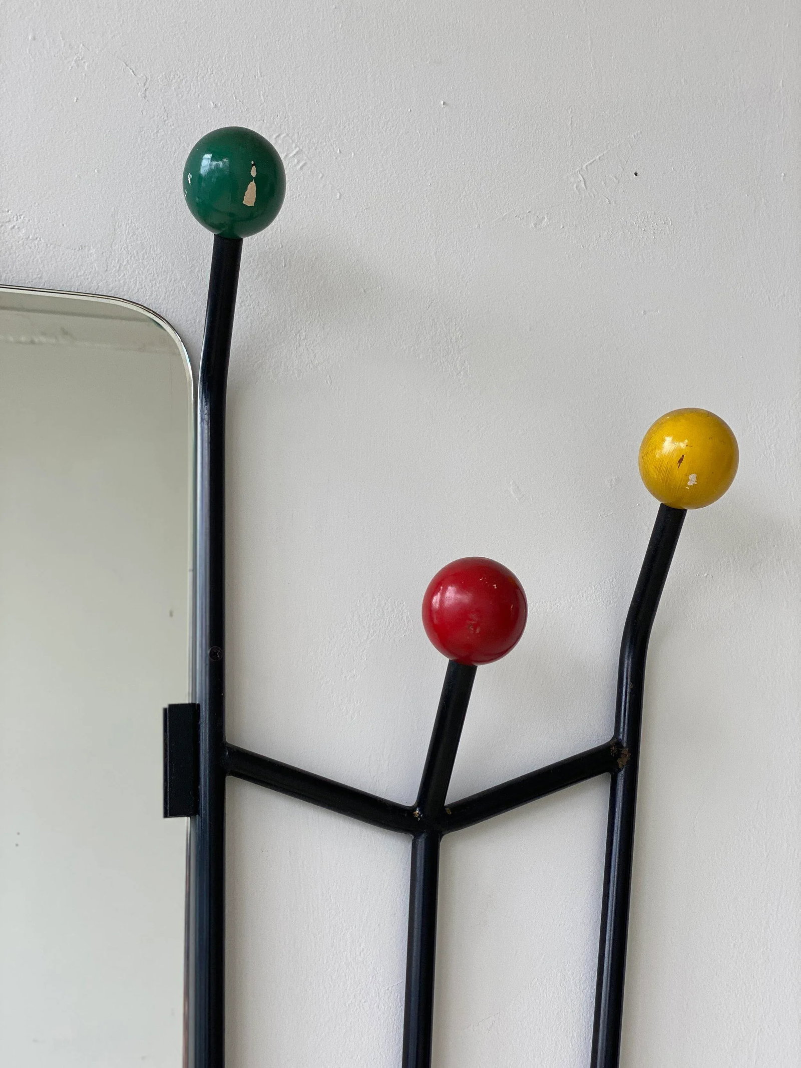 Vintage French Modern Foyer Tree With Mirror by Roger Feraud, Circa 1950s - 7