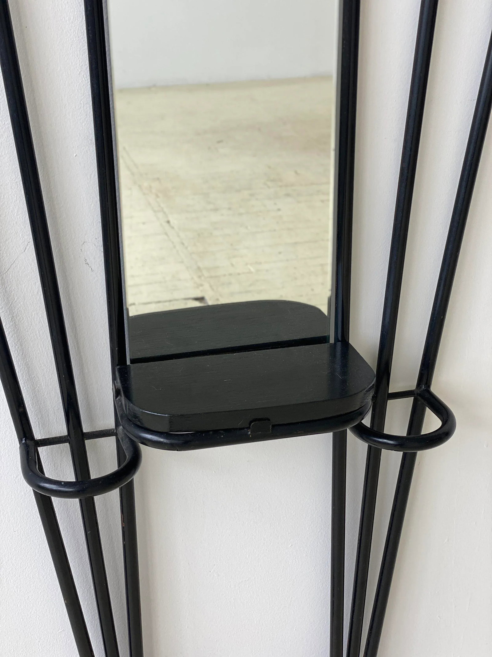 Vintage French Modern Foyer Tree With Mirror by Roger Feraud, Circa 1950s - 9