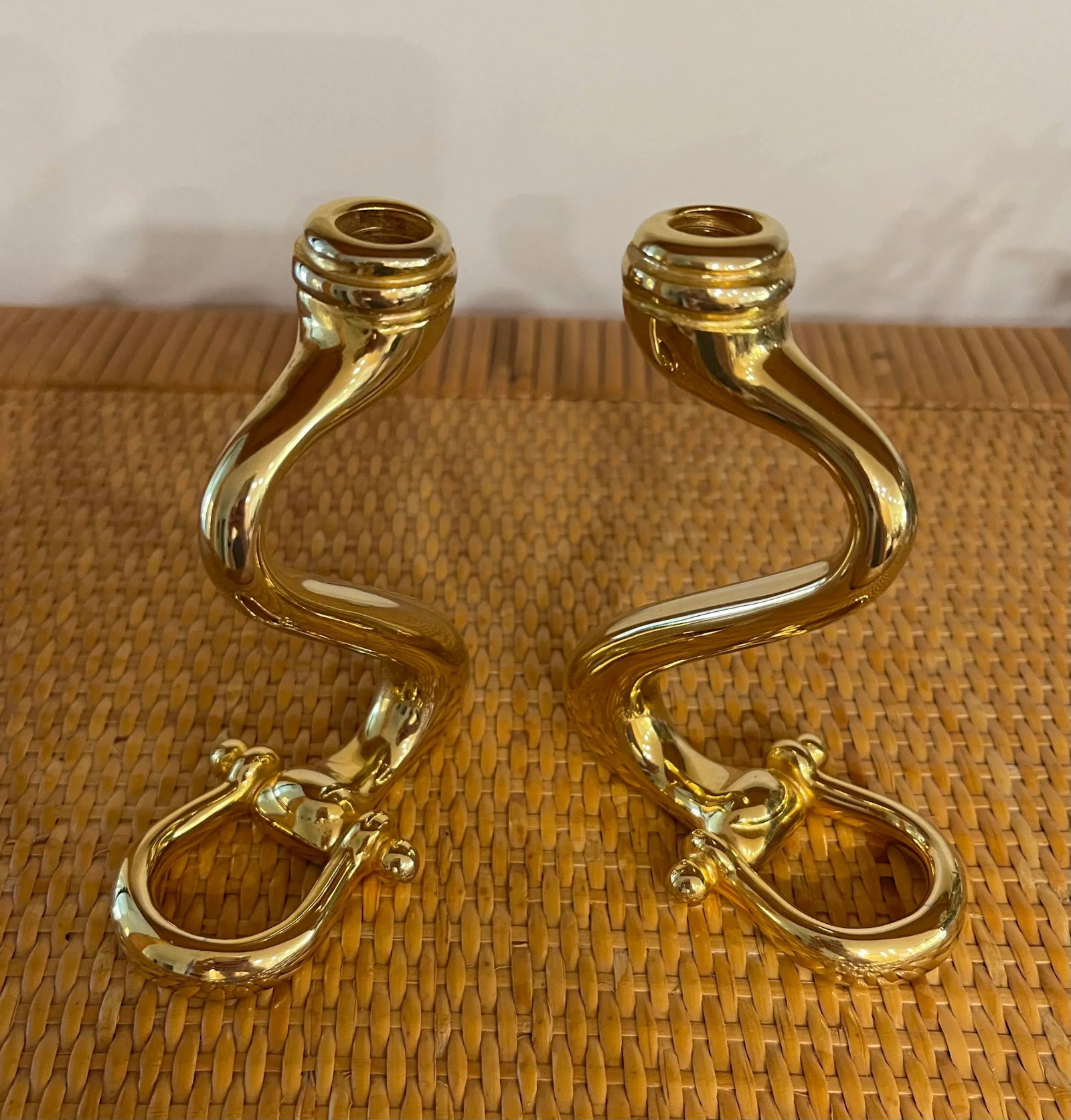 Gucci Vintage Horse Bit Candleholders - a Pair - 8