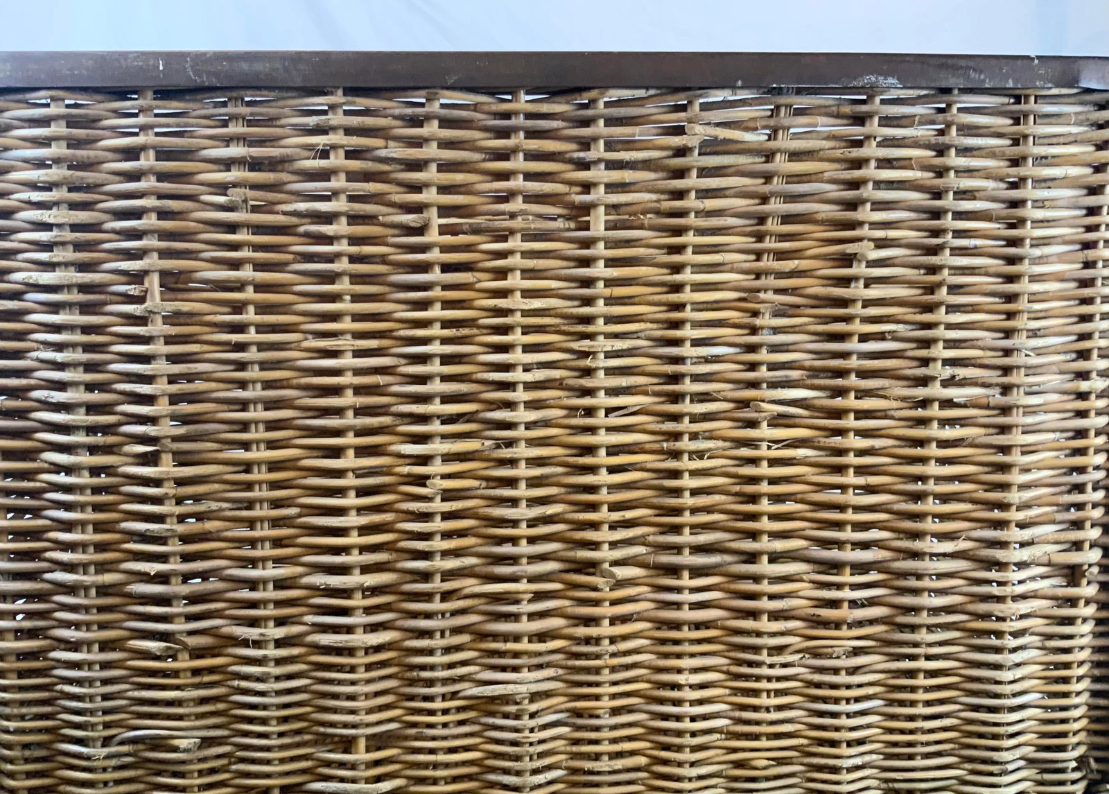 1940s French Wicker Rolling Cart - 8