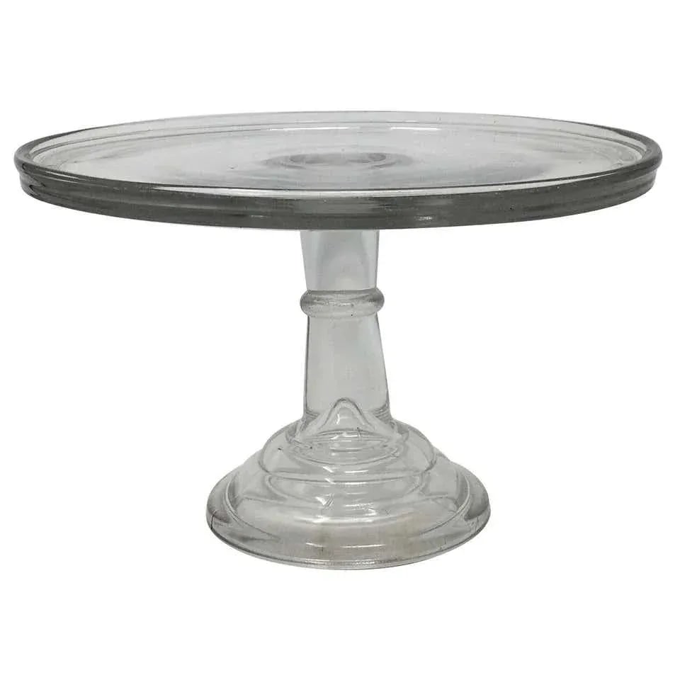Antique Pedestal Glass Cake Patisserie Stand - 10