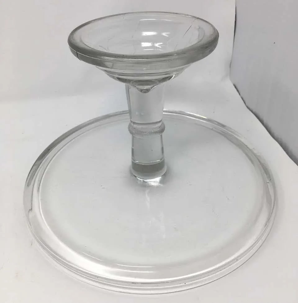 Antique Pedestal Glass Cake Patisserie Stand - 4