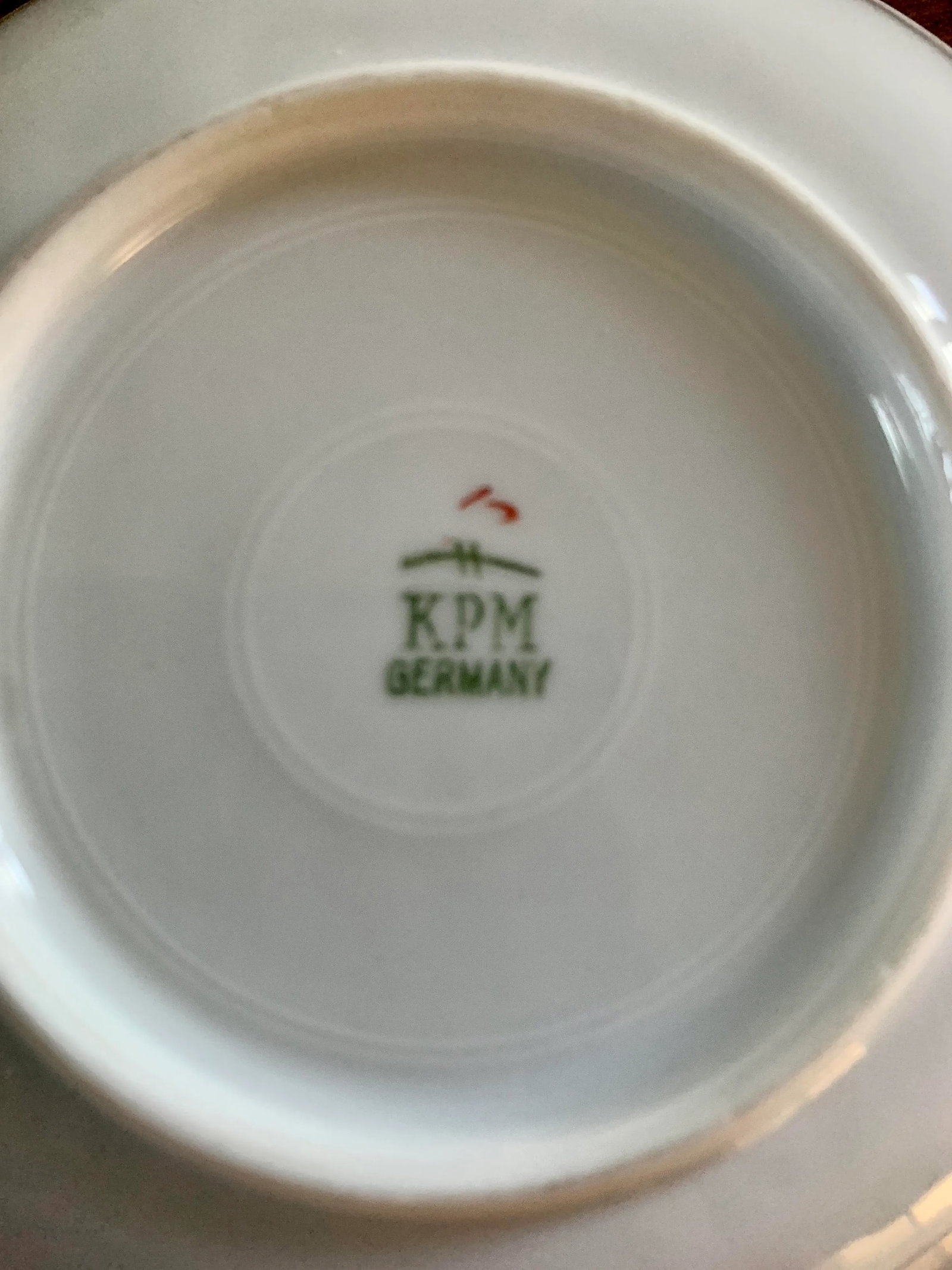 Antique German Greek Key Rimmed Berry Bowls by Kpm, 1920s - 8