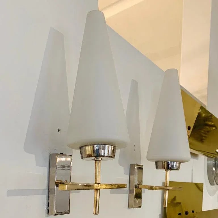 Pair of French 1970s Lunel Wall Lights - 2