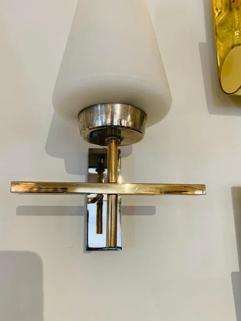 Pair of French 1970s Lunel Wall Lights - 7