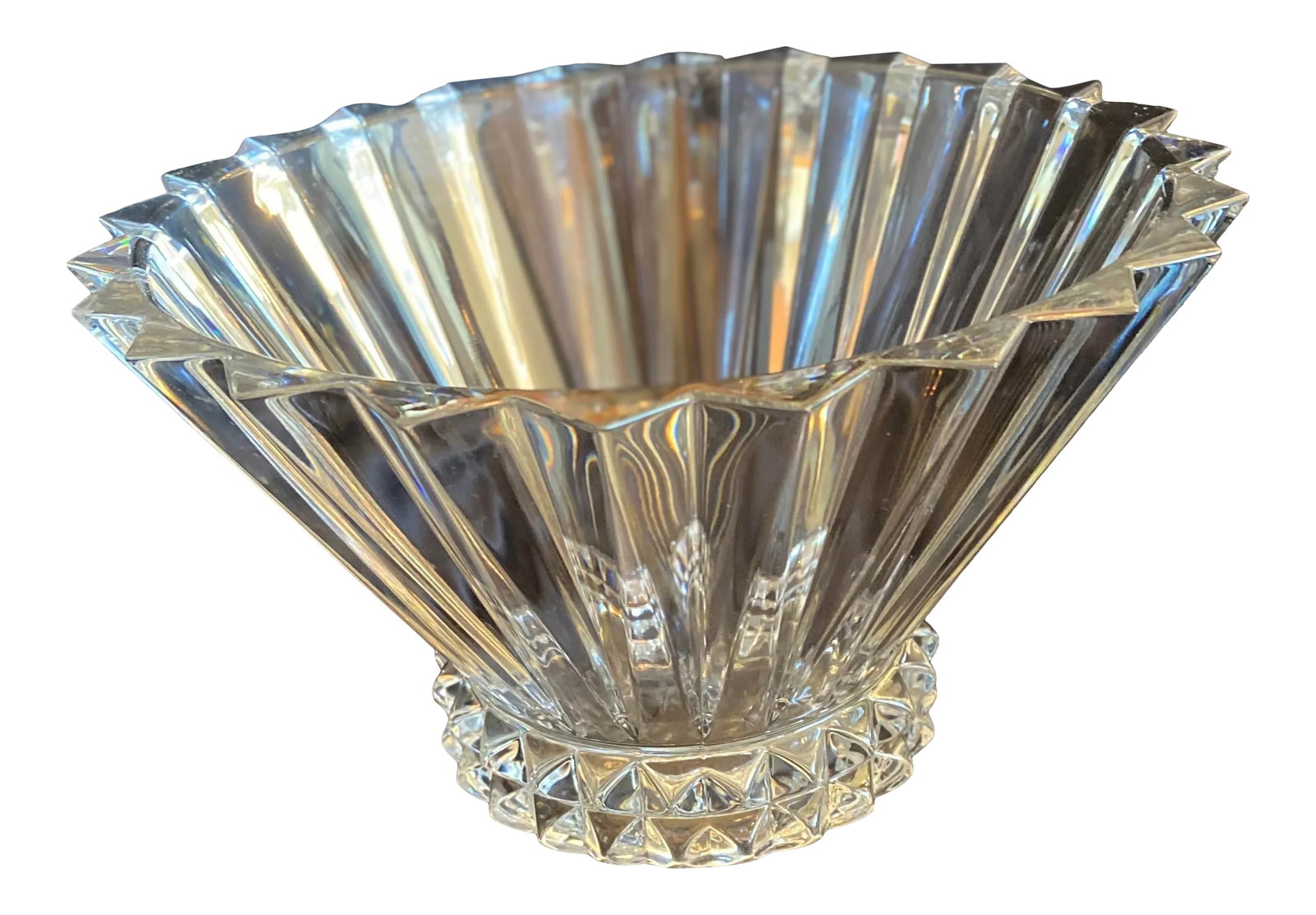 Vintage Rosenthal Crystal Bowl: Beautiful Rosenthal Crystal Bowl made in Germany the Bowl Glimmers under Lights. Measures 10x10x5.75. Condition: Alterations: Original Condition Unaltered Imperfections: Some Imperfections Condition