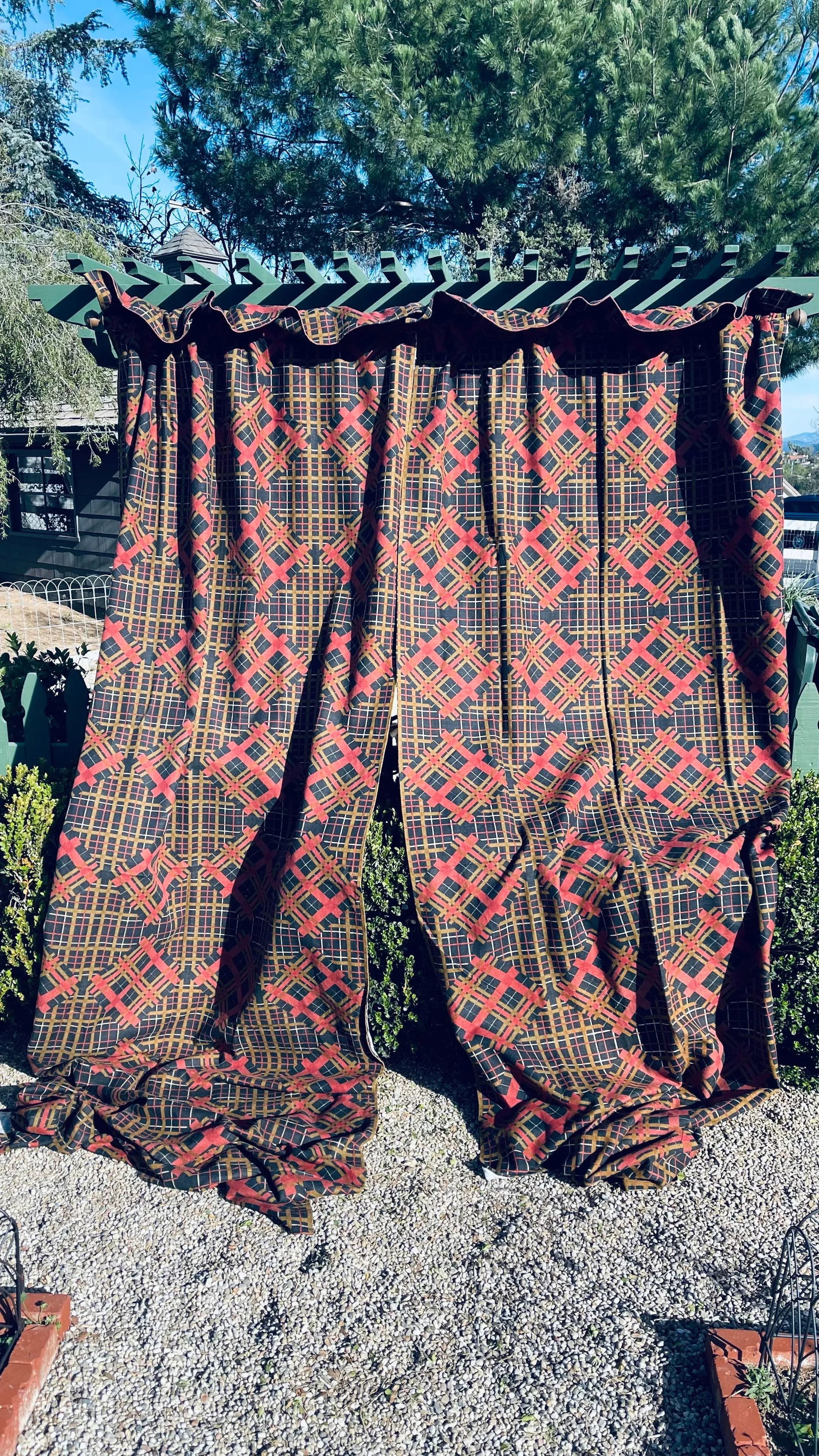 Vintage 1960s American Curtains Set of 4 Pieces - 2