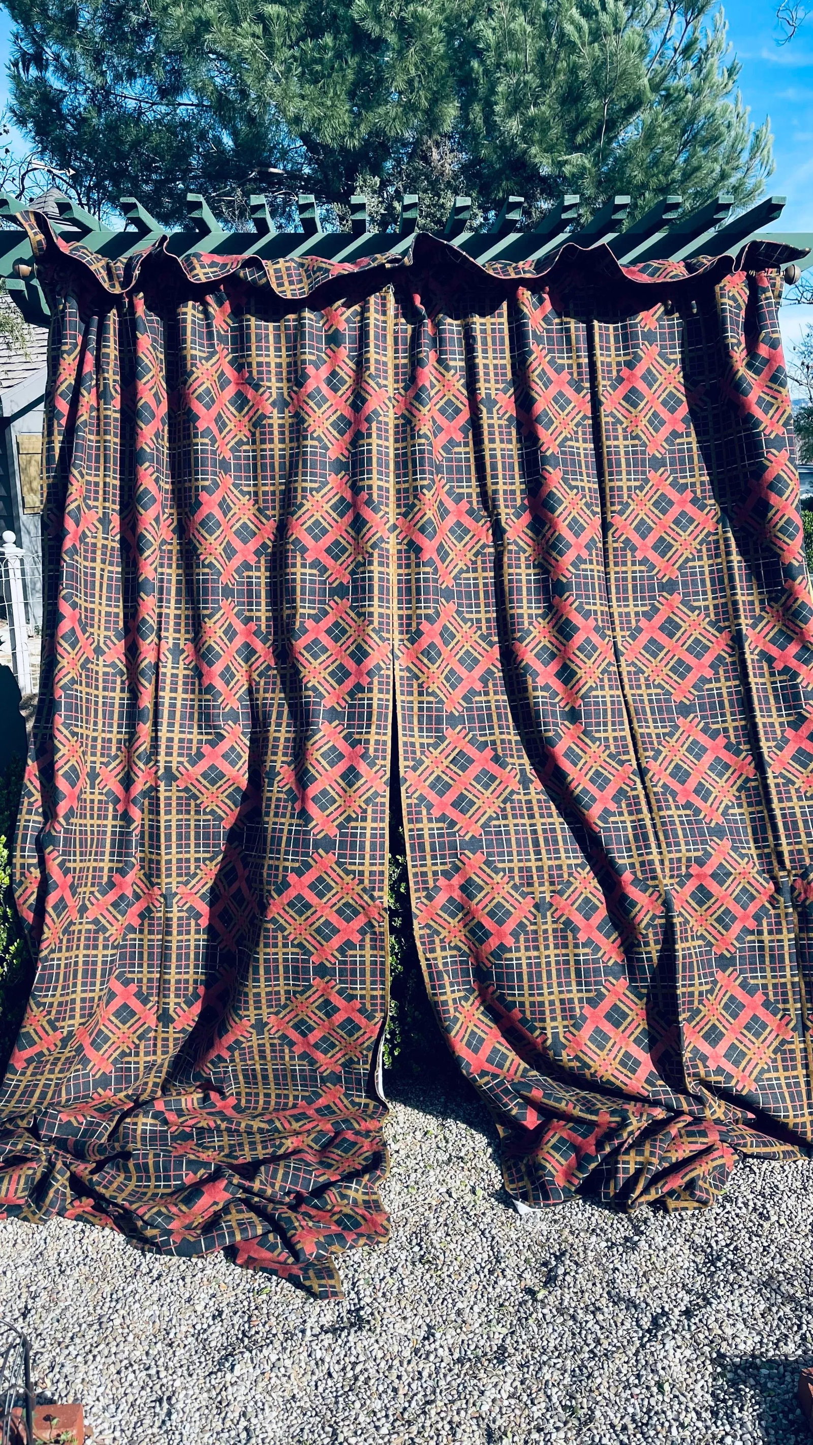 Vintage 1960s American Curtains Set of 4 Pieces - 3