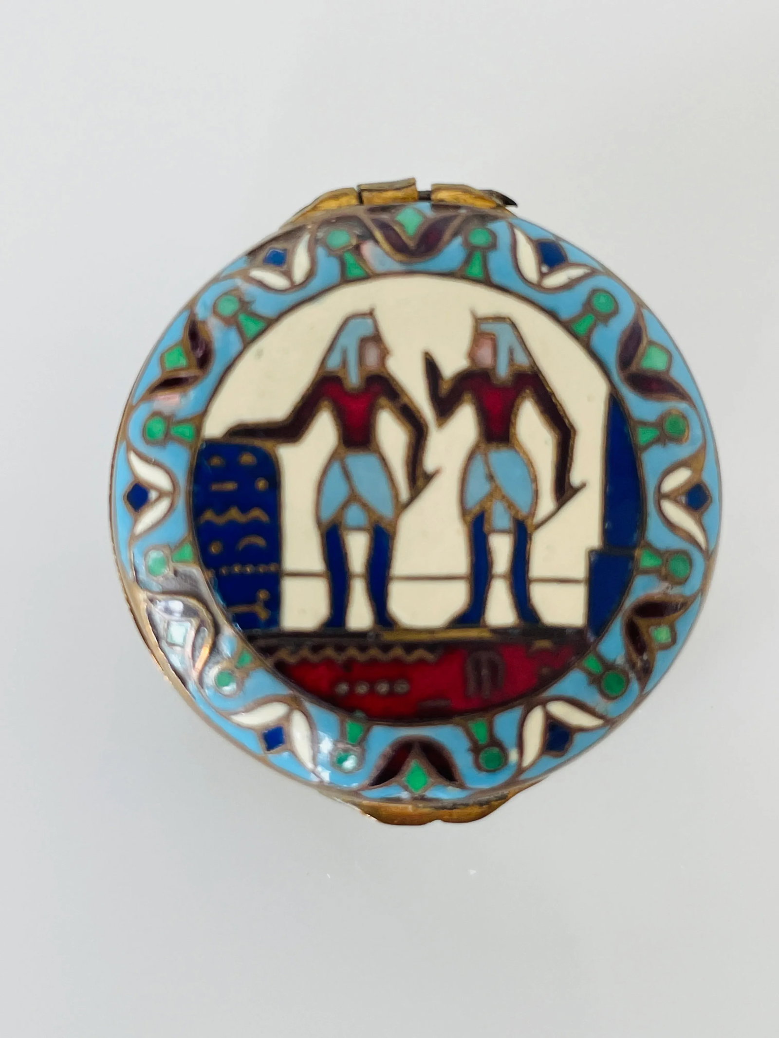 19th Century Egyptian Revival Style Russian Enamel Snuff Box - 3