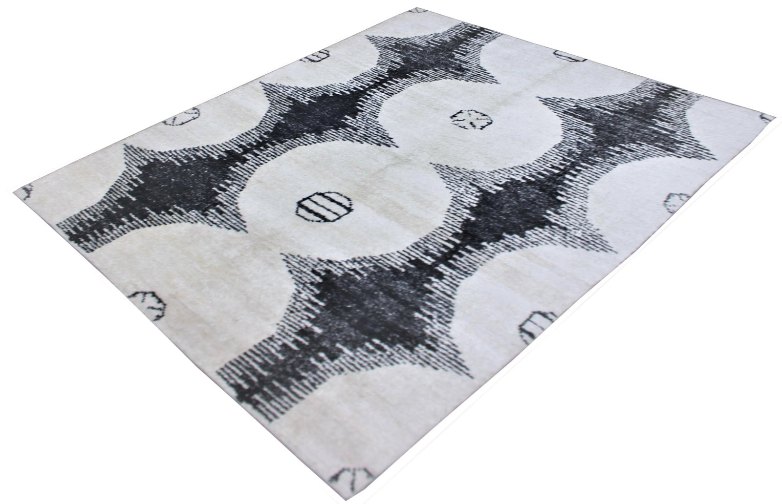 Aara Rugs Inc. Hand Knotted Bamboo Rug - 9' * 12' - 2