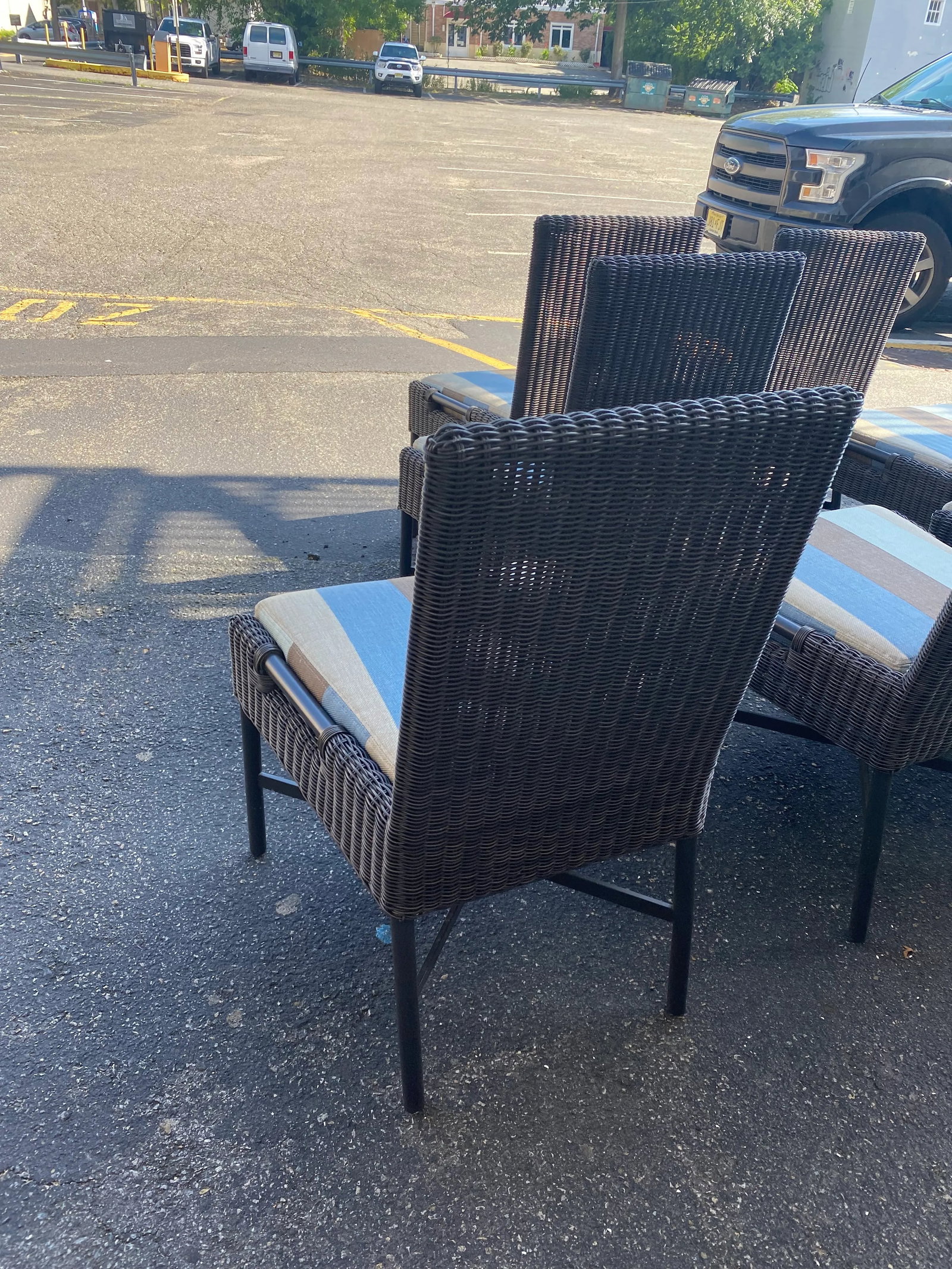 McGuire Thomas Pheasant for Baker Woven Resin Side Chairs- Set of 8 - 7