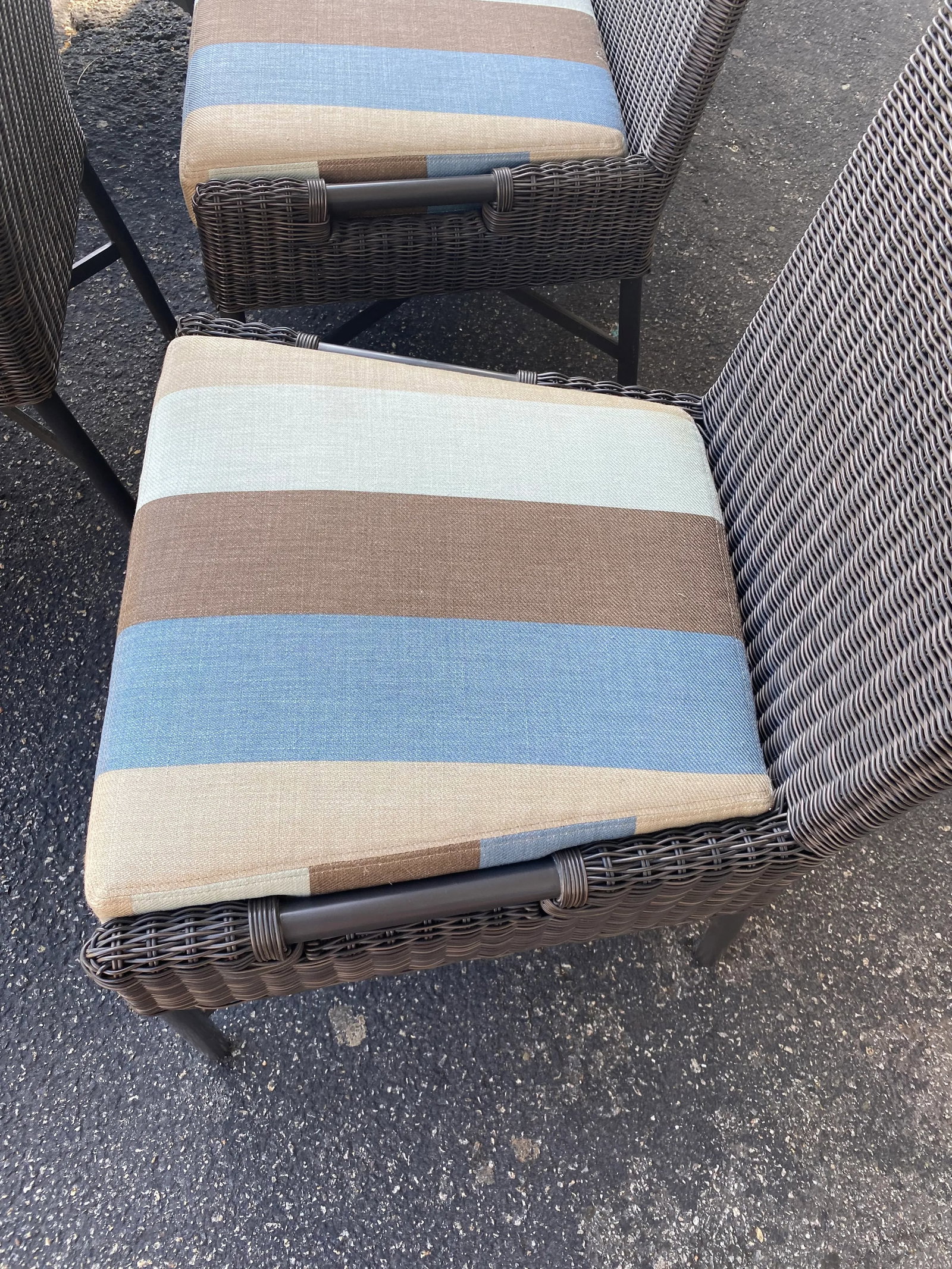 McGuire Thomas Pheasant for Baker Woven Resin Side Chairs- Set of 8 - 8