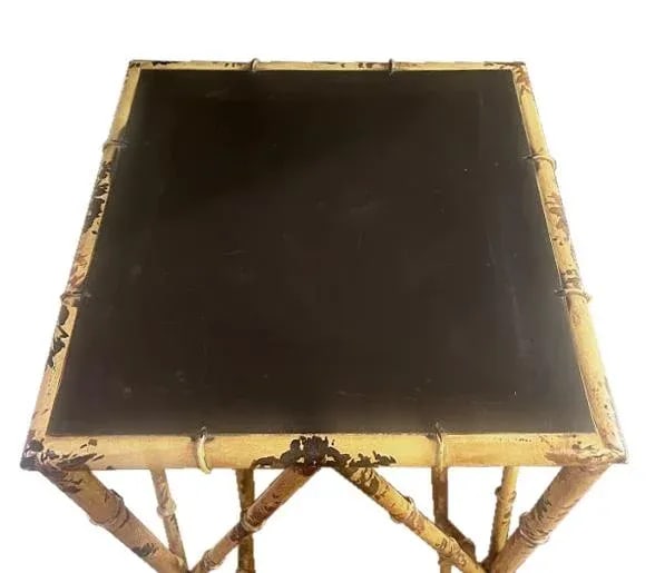 Pair of Mid-Century French Chinoiserie-Style Bamboo Pedestals Stands - 8