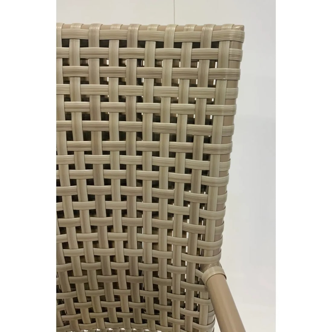 Baker McGuire Gray Woven Resin Outdoor Tall Back Dining Chair - 6