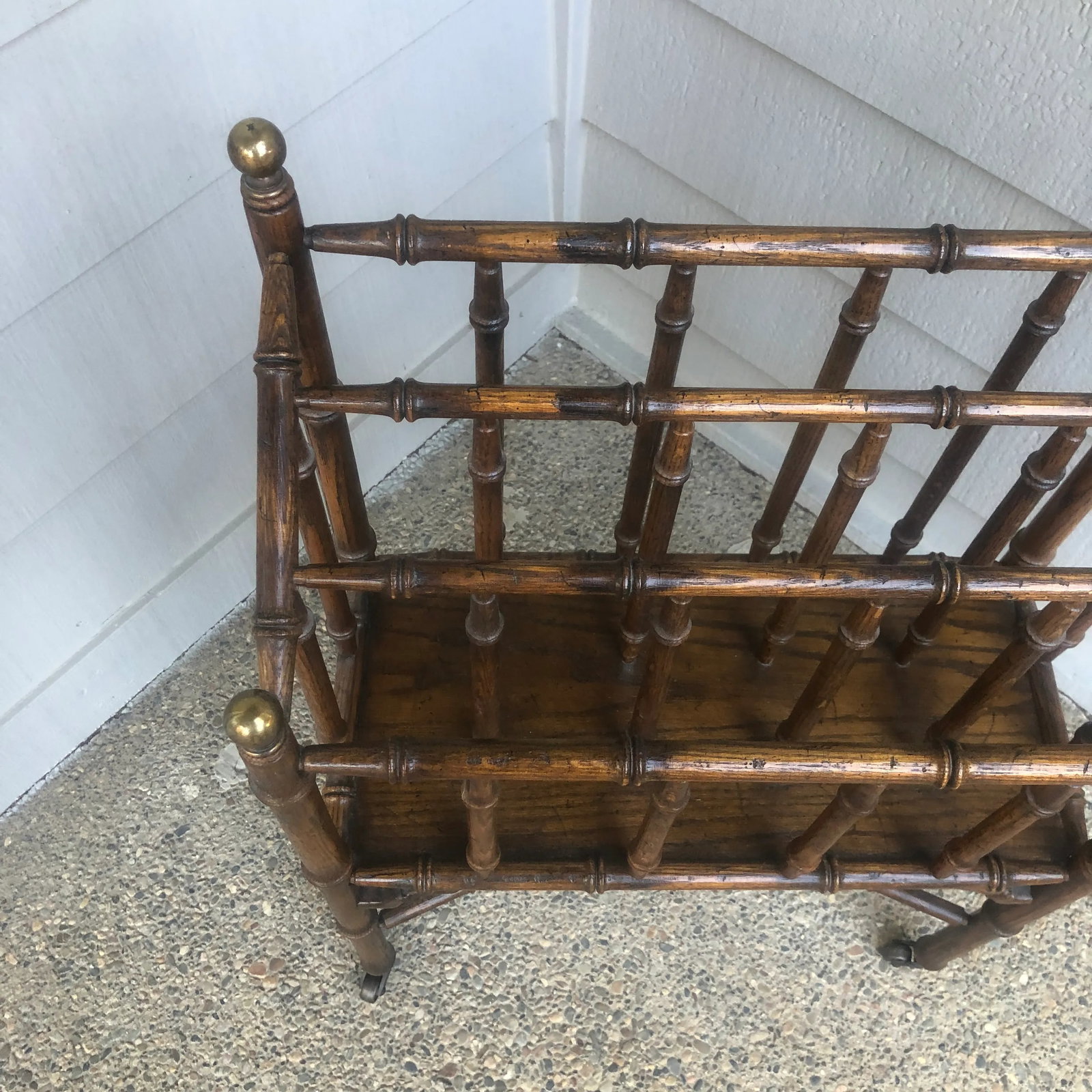 Vintage Traditional Canterbury Magazine Rack - 2