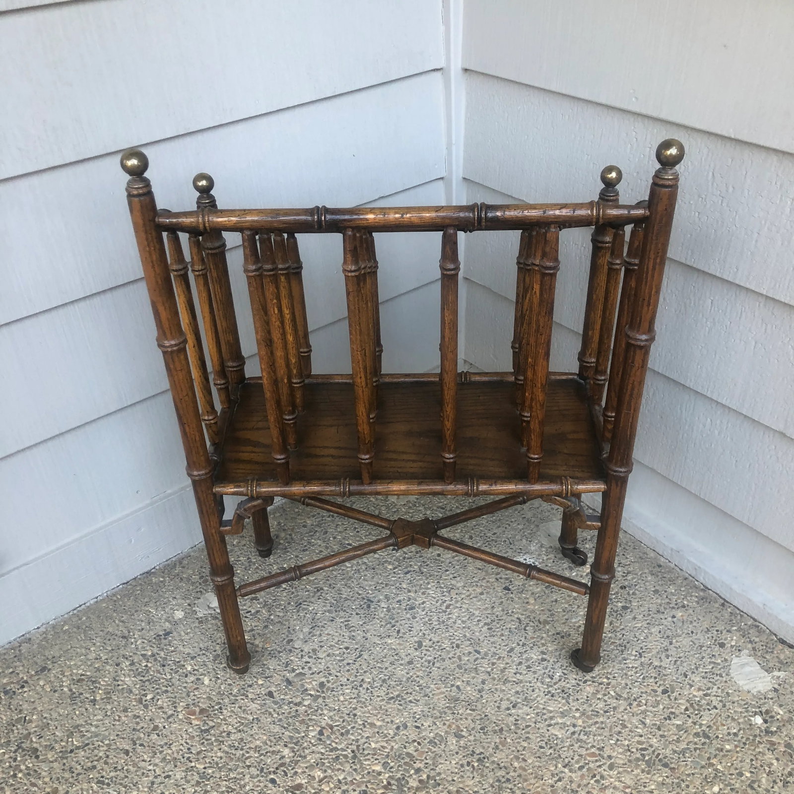 Vintage Traditional Canterbury Magazine Rack - 4