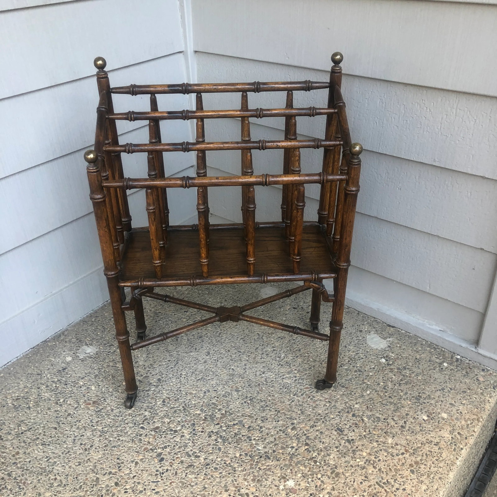 Vintage Traditional Canterbury Magazine Rack - 5