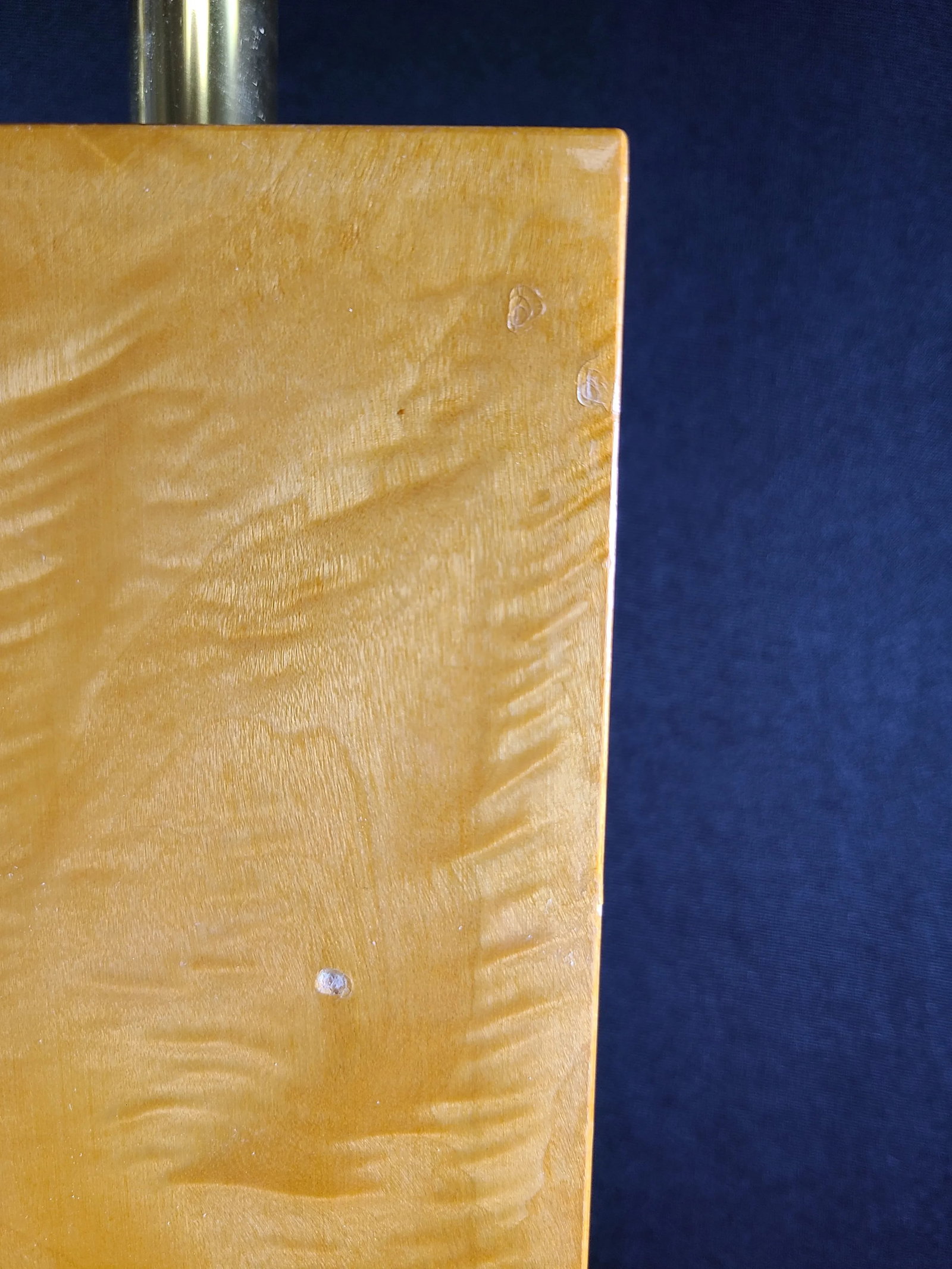 1960s Tall Rectangular Natural Burl Wood Veneer Lamps, Pair - 12