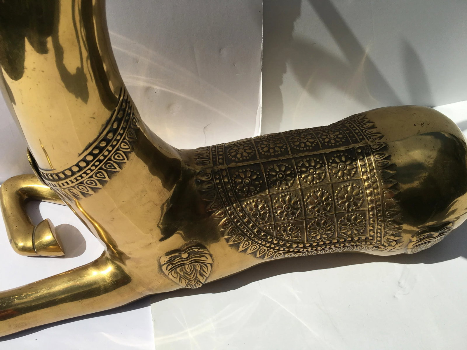 1970s Recumbent Brass Deer - 5