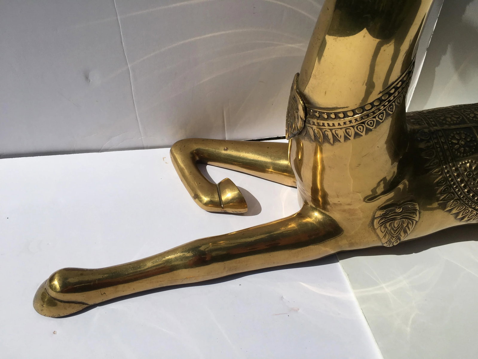 1970s Recumbent Brass Deer - 7