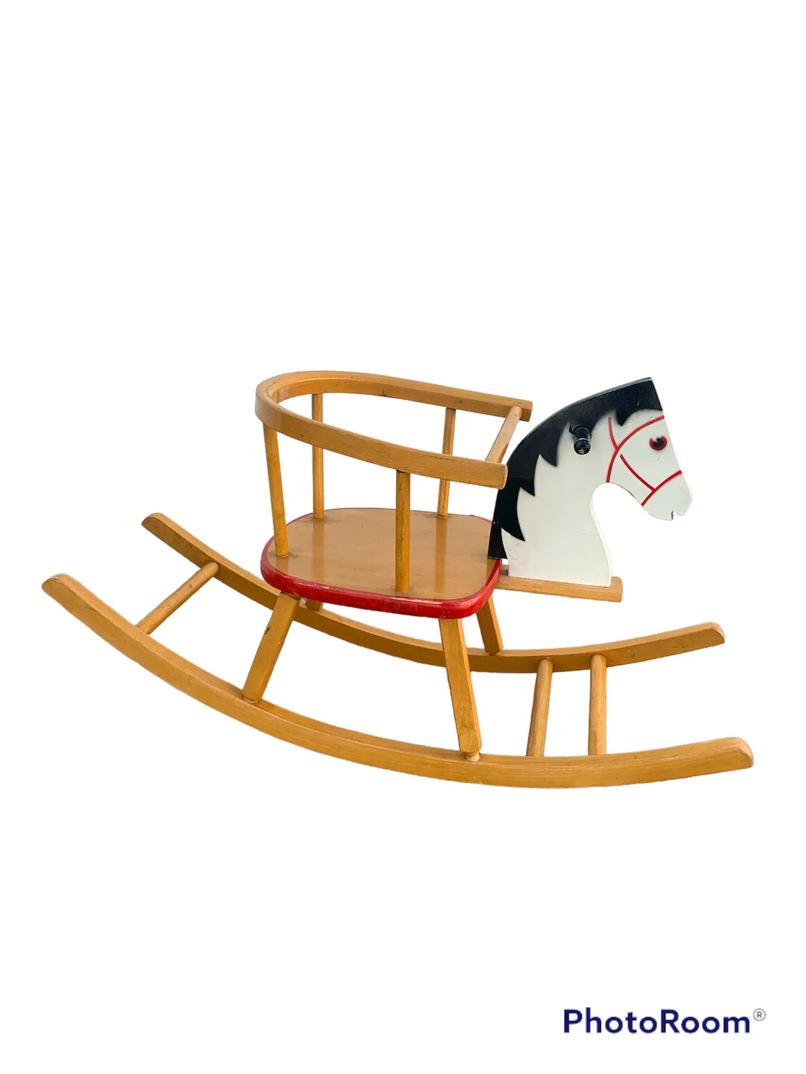 1950s Wood Rocking Horse - 4