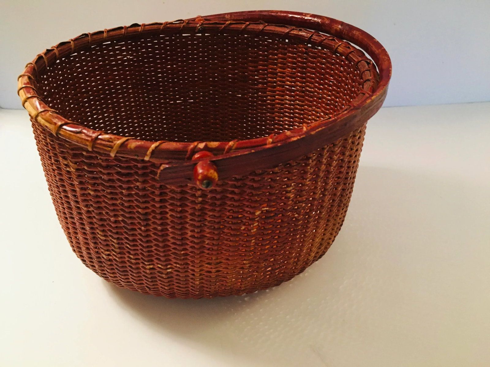 1993 Nantucket Basket with Inlaid Penny, Dated - 10
