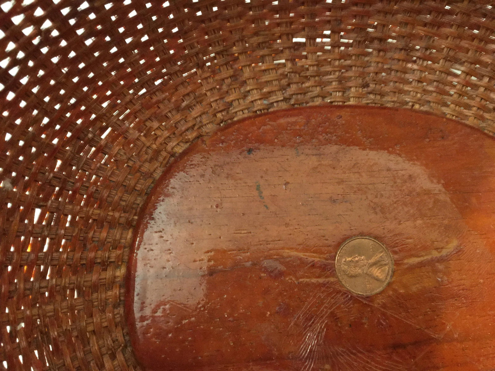 1993 Nantucket Basket with Inlaid Penny, Dated - 6
