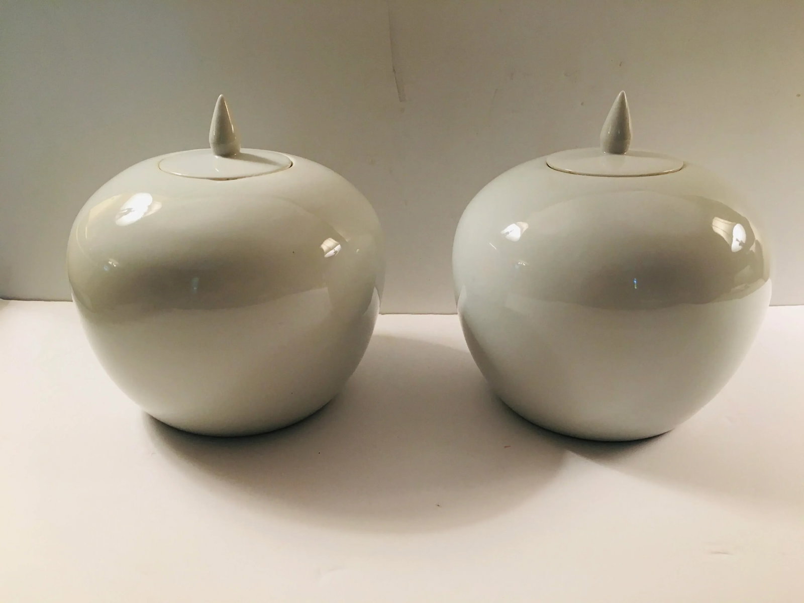 1970s Blanc De Chine Covered Jars - a Pair - 8