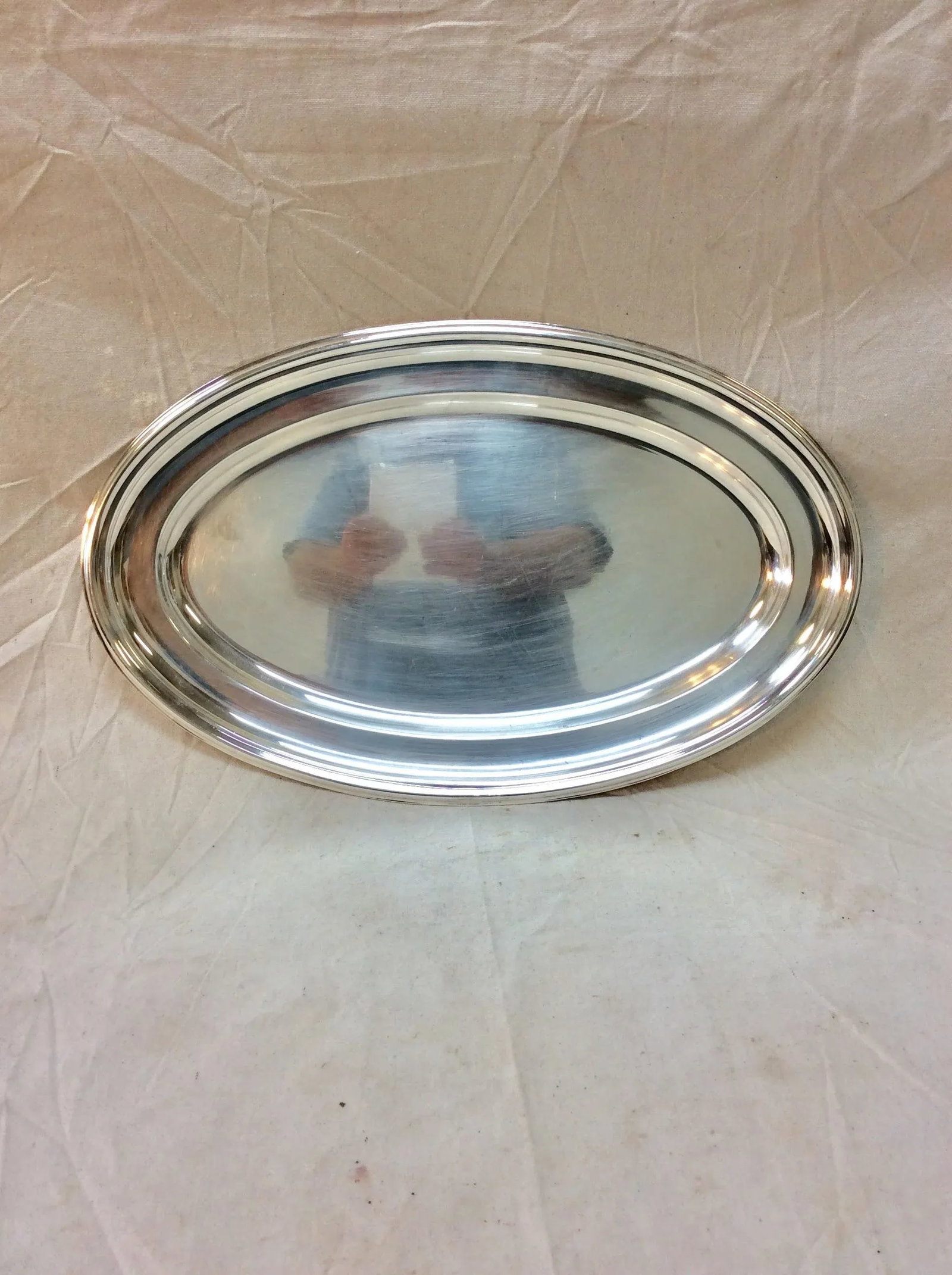 Early 20th Century French Hotel Silver Silverplate Serving Platter - 10